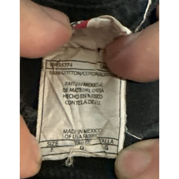 Vintage The Who Shirt Adult Peace Sign Union Jack Flag Black Crew Neck Large - Picture 3 of 11